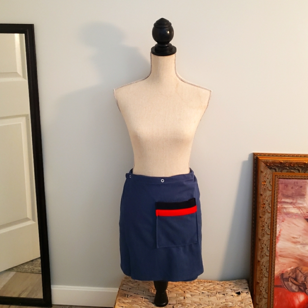 1970S Wrap Around Snap Waist Skirt